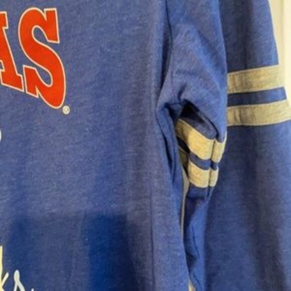 Kansas Jayhawks Long Sleeve V-Neck T-shirt women’s size M - Picture 5 of 7